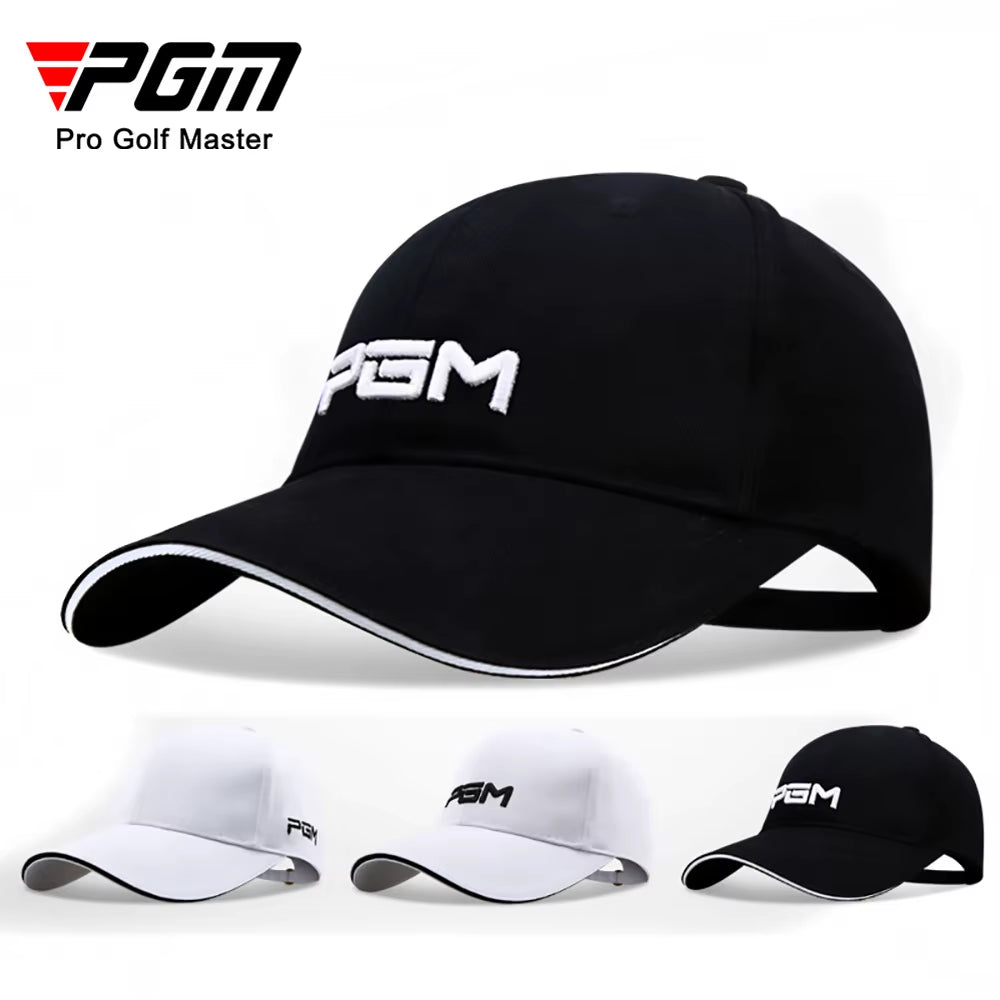 Golf Caps Adjustable Hats Outdoor Sport Cycling Hiking Cap for Men Women Windproof Travel Cotton Cap Black White Hat MZ018