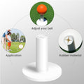Golf Rubber Tees Value 6 Pack with 6 Plastic Tees 3 1/4 Inch, Driving Range Tee Easy to Find Stable Durable for Golf Mats Turf Practice, Mixed Size 1.5