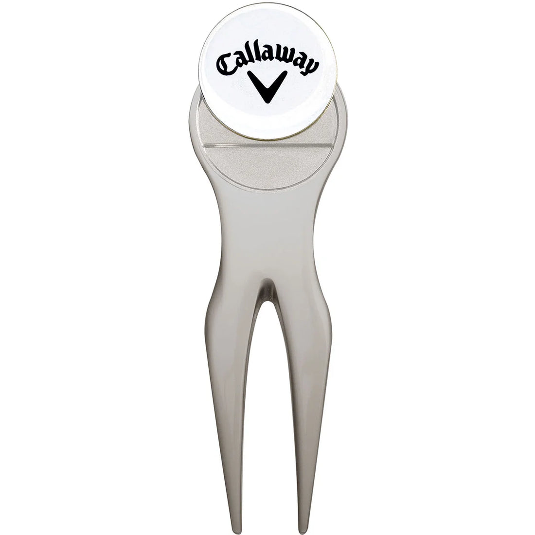 Golf Divot Repair Tool and Golf Ball Marker - Silver