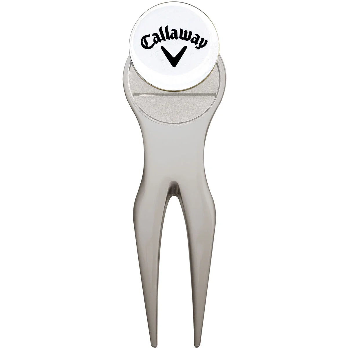 Golf Divot Repair Tool and Golf Ball Marker - Silver