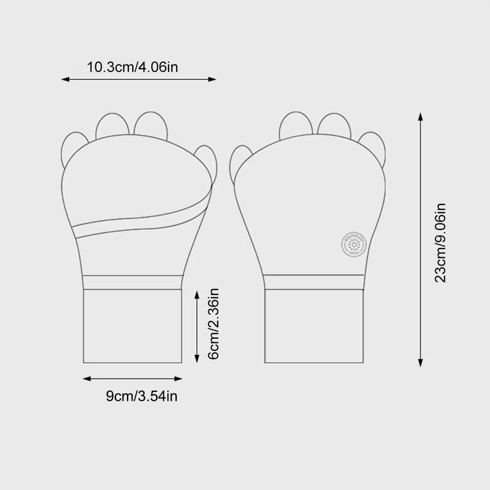 Women Protector Golf Gloves Cool Breathable Sun UV Protector Golf Glove Hollow Palm Elastic for Outdoor Practice