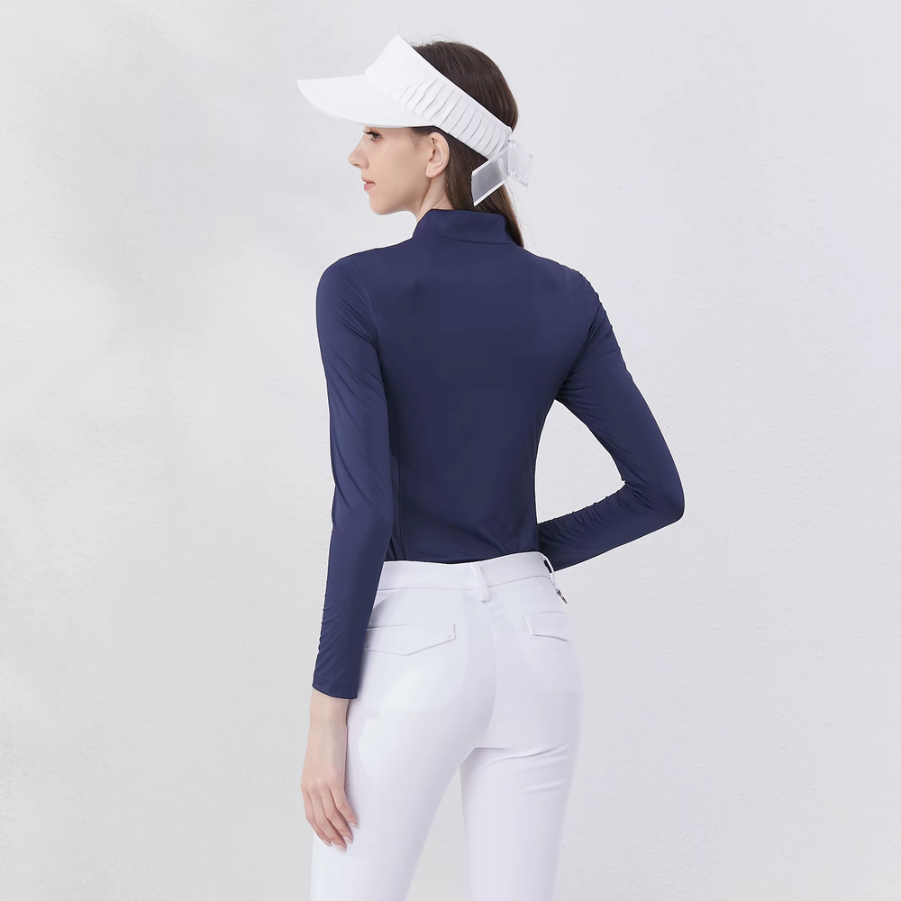 Golf Women Summer Long Sleeve Polo T-Shirts UV Protection Female Fashion Clothing Quick-Dry Tops Gym Yoga Sports Shirts