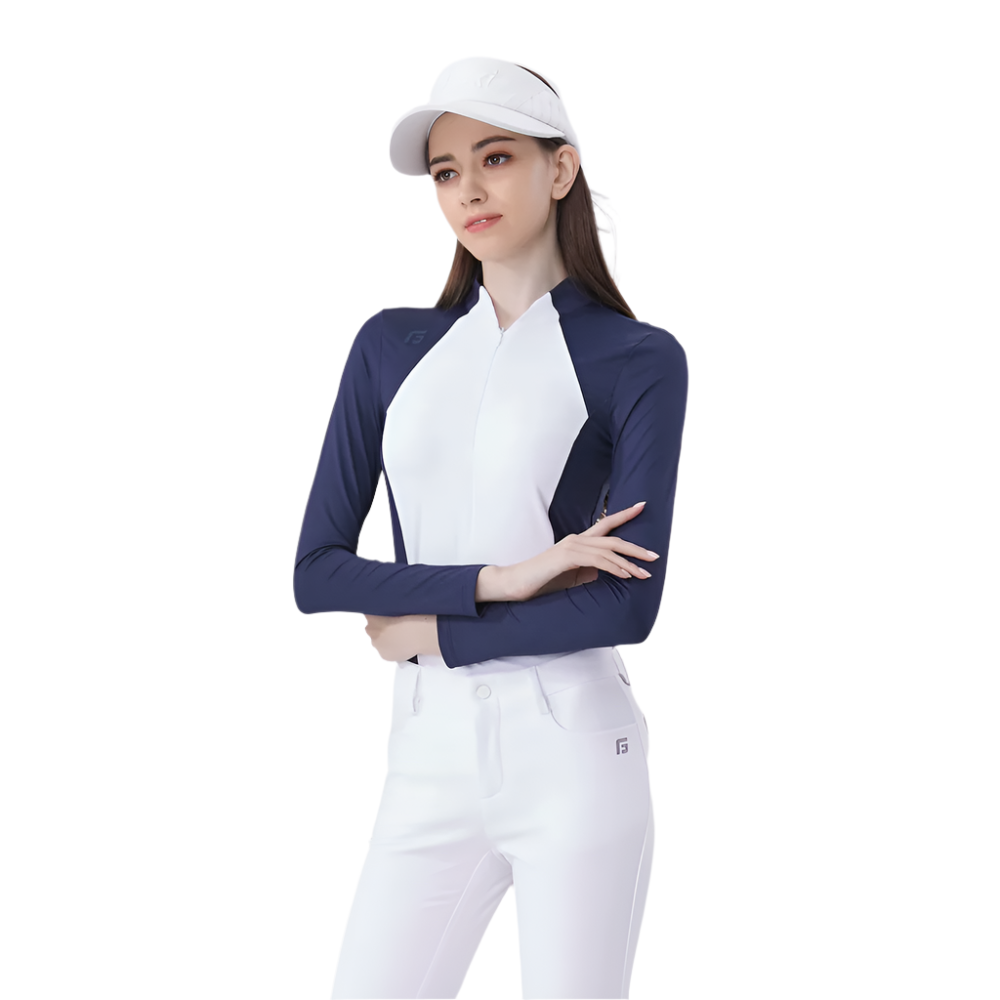 Golf Women Summer Long Sleeve Polo T-Shirts UV Protection Female Fashion Clothing Quick-Dry Tops Gym Yoga Sports Shirts