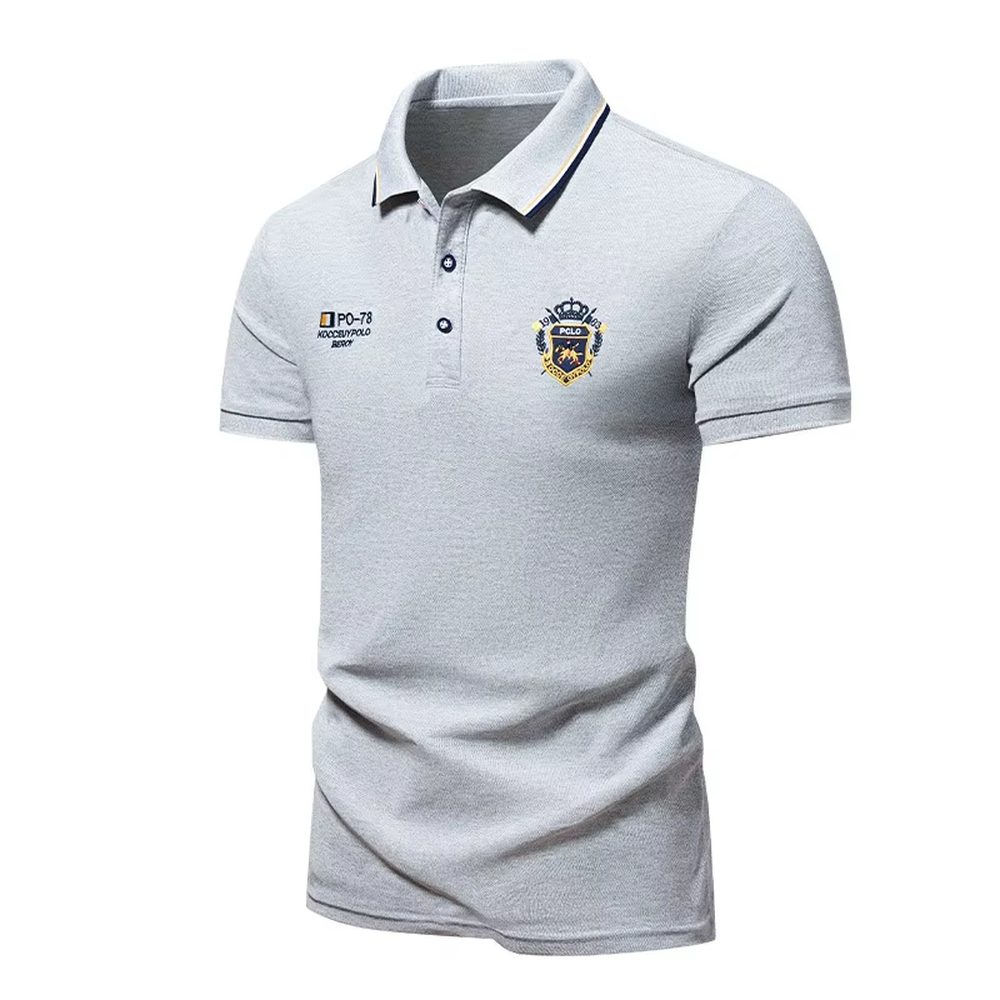 New Mens Embroidered Polo Shirts Summer Short Sleeve Shirt Luxury Top Casual Lapel T-Shirt Breathable Lightweight T Shirt Homme