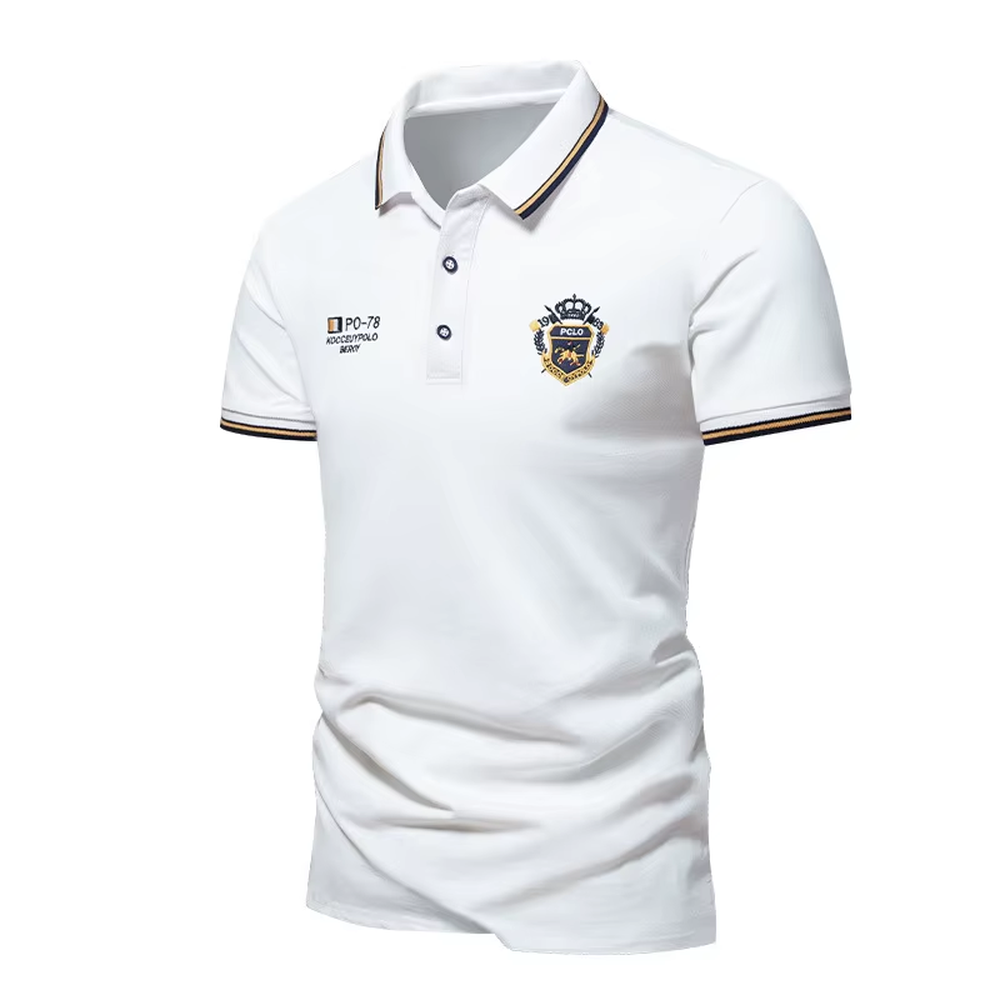 New Mens Embroidered Polo Shirts Summer Short Sleeve Shirt Luxury Top Casual Lapel T-Shirt Breathable Lightweight T Shirt Homme