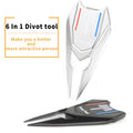 Golf Divot Repair Toll with Magnetic Three-Line Aimingball Marker Lovely Gift