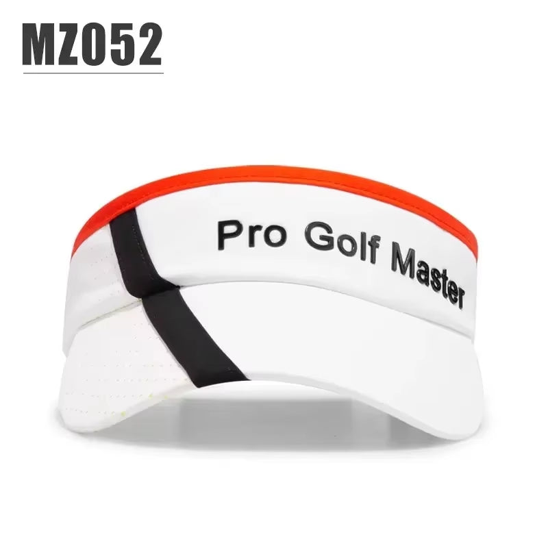 New Empty Top Hat for Men Patchwork Sport Sun Visor Sun Protected Golf Caps Anti-Sweat Male Hats Adjustable Anti-Uv Caps