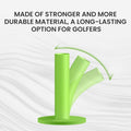 Golf Rubber Tees Value 6 Pack with 6 Plastic Tees 3 1/4 Inch, Driving Range Tee Easy to Find Stable Durable for Golf Mats Turf Practice, Mixed Size 1.5