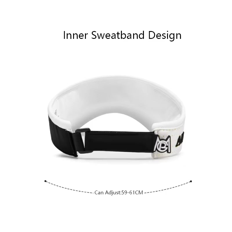 New Empty Top Hat for Men Patchwork Sport Sun Visor Sun Protected Golf Caps Anti-Sweat Male Hats Adjustable Anti-Uv Caps