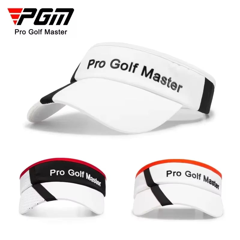 New Empty Top Hat for Men Patchwork Sport Sun Visor Sun Protected Golf Caps Anti-Sweat Male Hats Adjustable Anti-Uv Caps