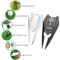 Golf Divot Repair Toll with Magnetic Three-Line Aimingball Marker Lovely Gift