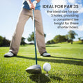 Golf Rubber Tees Value 6 Pack with 6 Plastic Tees 3 1/4 Inch, Driving Range Tee Easy to Find Stable Durable for Golf Mats Turf Practice, Mixed Size 1.5