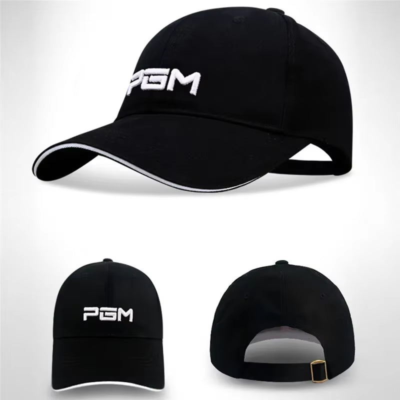 Golf Caps Adjustable Hats Outdoor Sport Cycling Hiking Cap for Men Women Windproof Travel Cotton Cap Black White Hat MZ018