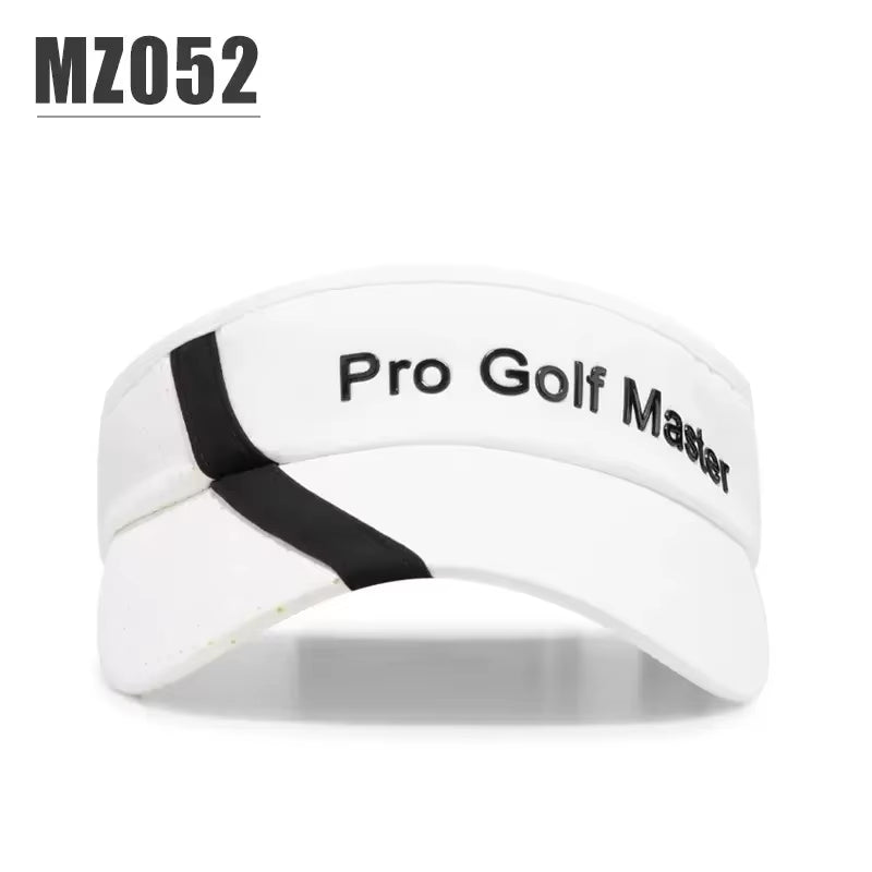 New Empty Top Hat for Men Patchwork Sport Sun Visor Sun Protected Golf Caps Anti-Sweat Male Hats Adjustable Anti-Uv Caps