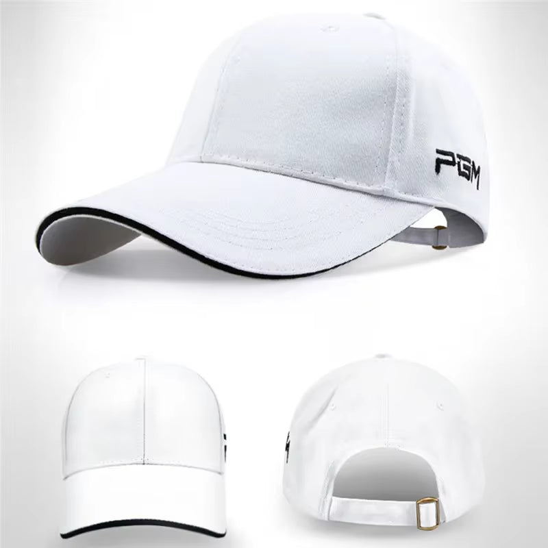 Golf Caps Adjustable Hats Outdoor Sport Cycling Hiking Cap for Men Women Windproof Travel Cotton Cap Black White Hat MZ018